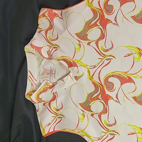 GOLF AMERICA Activewear Abstract Print Sleeveless Shirt  Size XL - Picture 2 of 9